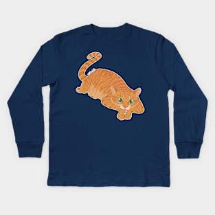 Ginger Kitty Kids Long Sleeve T-Shirt